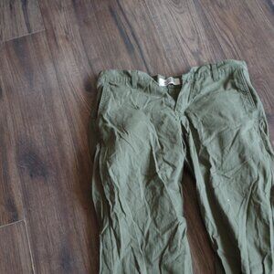 Army Green Ladies Trousers By Naked & Famous Denim